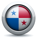 Panama-flag-Shiny-Button-S