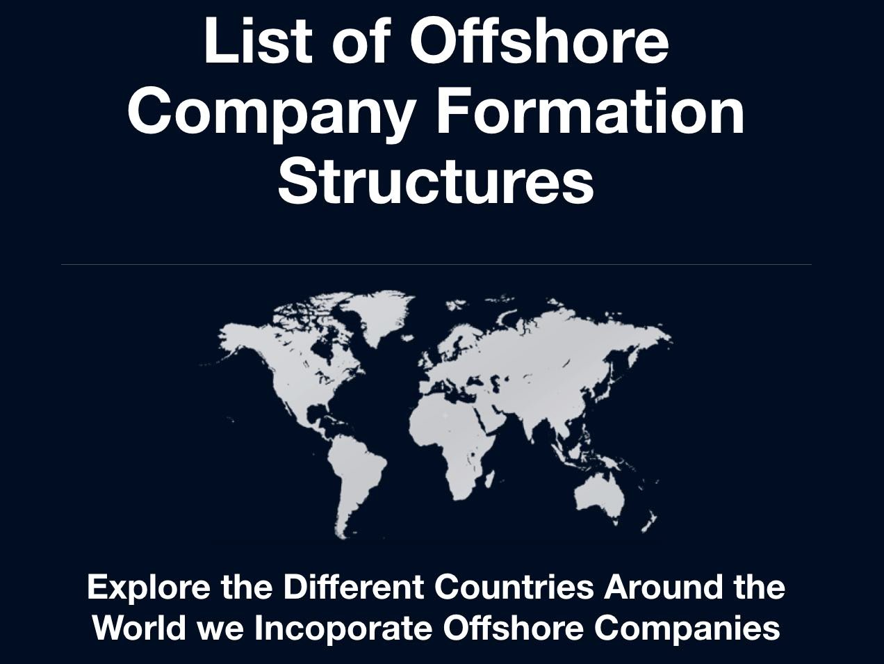 offshore company formation